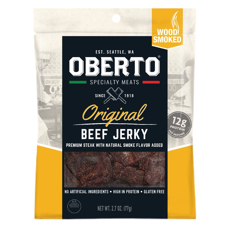 Oberto Specialty Meats Original Beef Jerky, 2.7 Ounce (Pack of