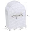 BOKER-TOV SHALOM Pearl Lucite Tzedakah Box - Modern Judaica Tsedaka