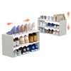X-cosrack 2 Pack 2-Tier Shoe Rack Organizer for Closet, Expandable