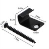 ZHYOHEN 20PCS 7/8inch Black Outdoor Decking Universal Starter Deck Clip