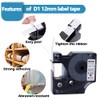 5 x hehua D1 Label Tape Replacement for Dymo d1