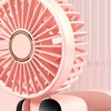 Folding Fan USB Digital Display Handheld Ergonomic Handle ABS PC