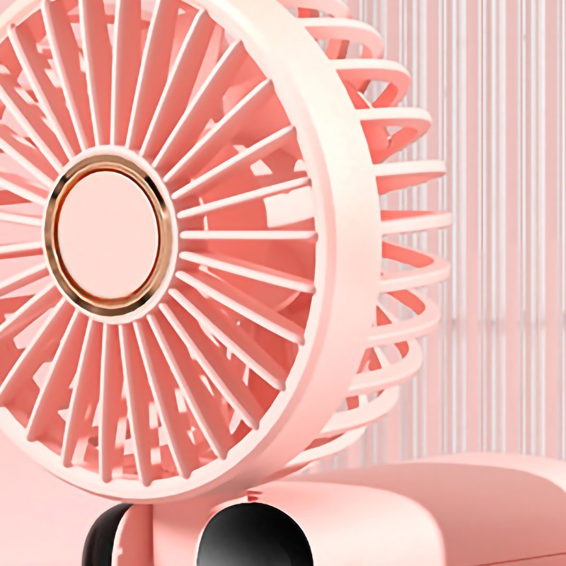Folding Fan USB Digital Display Handheld Ergonomic Handle ABS PC