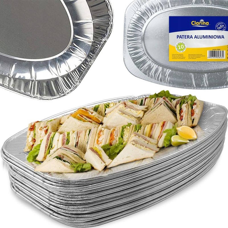 Clarina Small Aluminium Bowls Pack of 10 - Perfect for