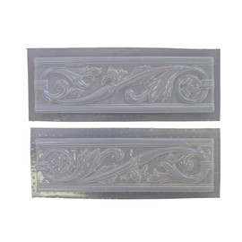 Roman Swirl Tile Border Plastic Craft Mold use with Concrete or Cement for Making into Tiles 6028