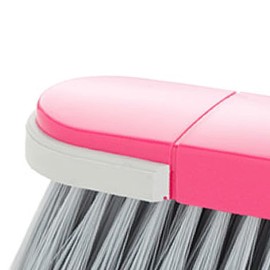 Maya 02011 - Shock Resistant Broom with Medium Fibres Ideal for Indoor Use Pink and Grey
