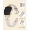 Wearlizer Leather Strap Compatible with Versa 4/ Versa 3 /Sense