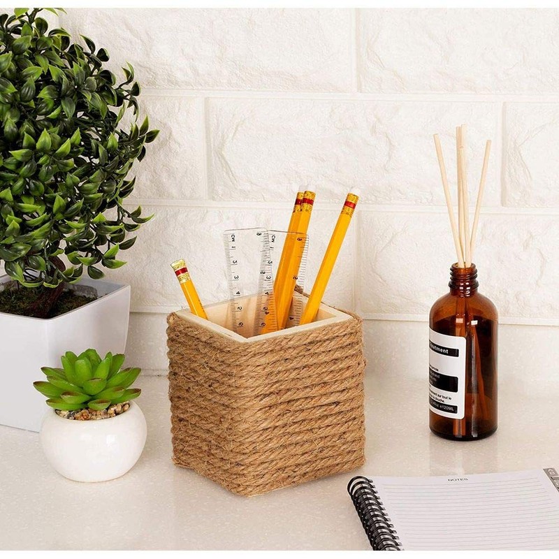 Natural Jute Twine Rope for Crafting (Brown, 100 ft)