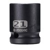 ATOOLMIC Shallow Impact Socket, Metric, 1/2-Inch Drive, 21mm,6 points(Shallow AT1221S)