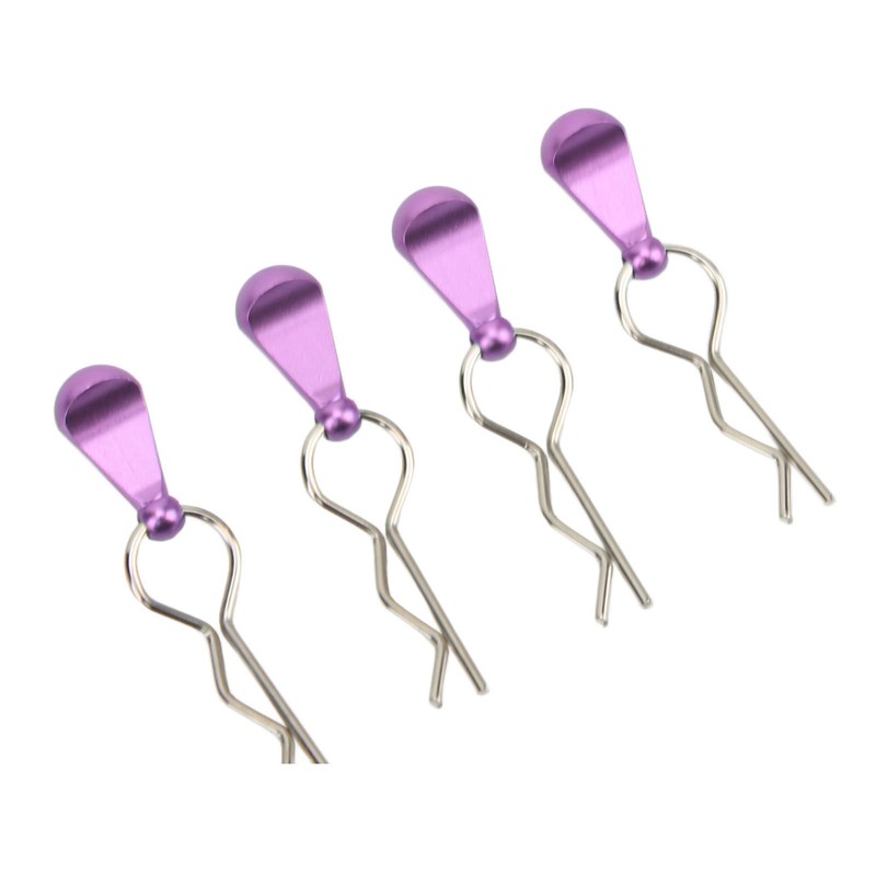 4Pcs Metal RC Car Body Clips with Pull Tabs for
