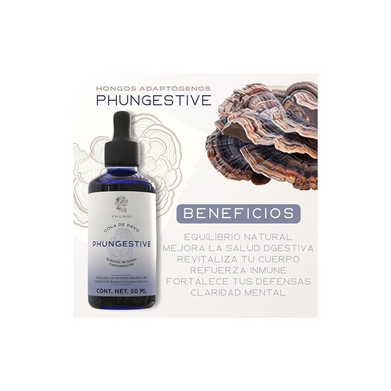 PHI FUNGI | Phungestive | Extracto de Cola de Pavo