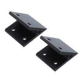 sourcing map 2Pcs 45 Degree Angle Aluminum Profile Corner Brackets, Corner Brace Joint Connectors for 3060 Series (Black)