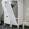 SoBuy Slim Tall Bathroom Cabinet with Removable Laundry Hamper, Laundry