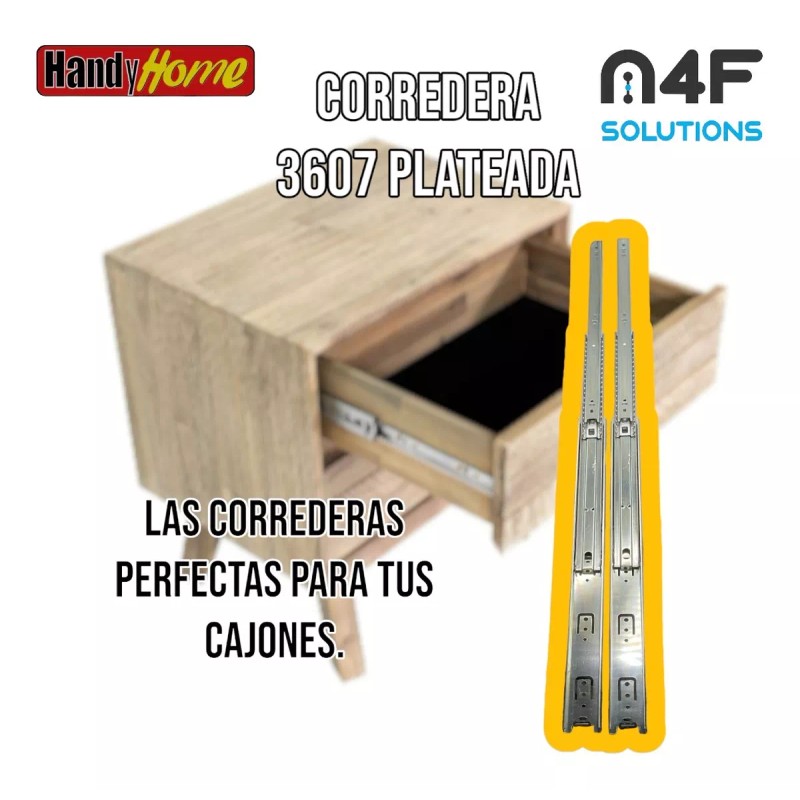 Handyhome Corredera Cajón Handy Home 55cm X 4.5cm 1paquete 2pz