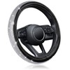 KAFEEK Diamond Leather Steering Wheel Cover with Bling Bling Crystal