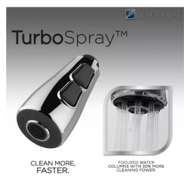 Glacier Bay NEW! Glacier Bay Market 1-Handle Pull-Out Sprayer Faucet in Polished Chrome