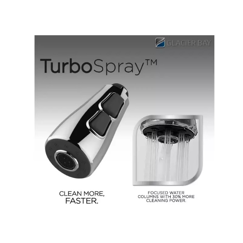 Glacier Bay NEW! Glacier Bay Market 1-Handle Pull-Out Sprayer Faucet