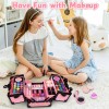 Hollyhi 59Pcs Kids Makeup Kit for Girl, Washable Play Makeup