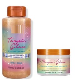 T. Hut Tropic Glow Body Wash, 10 fl oz, Tropic Glow Firming Whipped Body Butter, 8.4 Oz