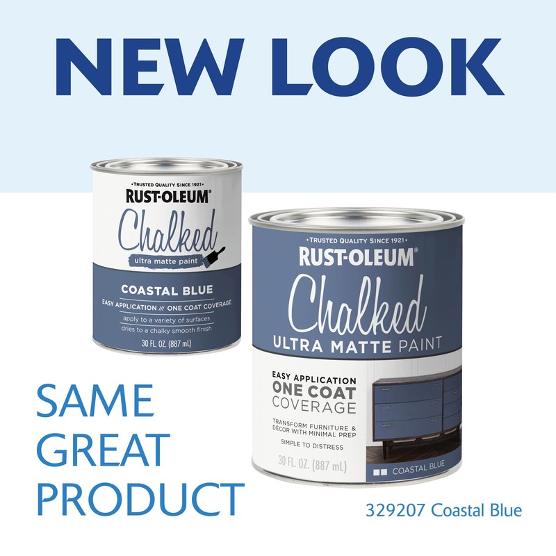 Rust-Oleum Coastal Blue Chalked All-in-One Ultra Matte Paint | One