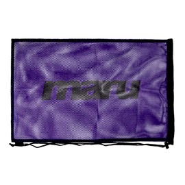 Maru Mesh Swimming Drawstring Bag, for Men, Women and Kids, Essential Accessories for Sport or PE Trainning Equipment and Wet Kit Backpack, Heavy Duty Nylon Mesh Bag (Purple, One Size)