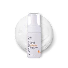 tHermoCEUTICAL Enzyme Snow Bubble Cleanser - Plant-Based Mousse Facial Wash, Papaya Enzyme for Skin Brightening, Refine Skin Texture, Micro Rich Bubbles, Gentle Cleansing, 3.38 fl.oz