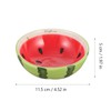 SEWACC Watermelon Shaped Ceramic Bowl Creative Fruit Shape Eating Bowl