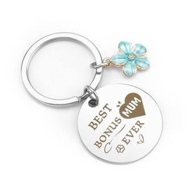 BOMEON Gifts For Mum Keyring Mothers Day Gifts Birthday Gifts For Mum Keychain Accessories Mummy Gifts Presents For Mum Gift Idea For Mum Present Godmother Step Mother In Law Gift Best Mum Ever