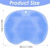Guduling Shower Feet Scrubber Mat,Silicone Foot Scrubber Mat with Non-Slip