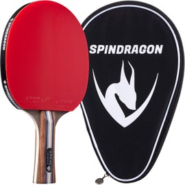 Spindragon Apex Carbon Ping Pong Paddles | Professional Table Tennis Paddles with Carbon Fiber, Premium Rubber & Protective Carry Case to Elevate Your Play