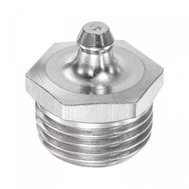 uxcell Stainless Steel Straight Grease Fitting G1/2 Thread Hydraulic Grease Fitting Accessories