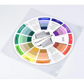 HOTWE Color Mixing Guides Wheel, 2 Pack Pigment Mixing Guide for Microblading, Semi Permanent Makeup, Art Paint and Tattooing Teaching Tools (23 CM)