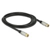 Delock Cable IEC Male to IEC Female RG-6/U Quad Shield