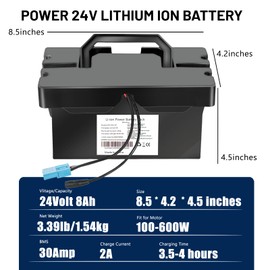 VISET LI 24V Battery for Ride On Toys & Cars, Compatible with Dynacraft Realtree UTVs,24V Battery for Power Wheels with Long-Lasting Power and Light(Size: 8.5×4.2×4.5 inches)