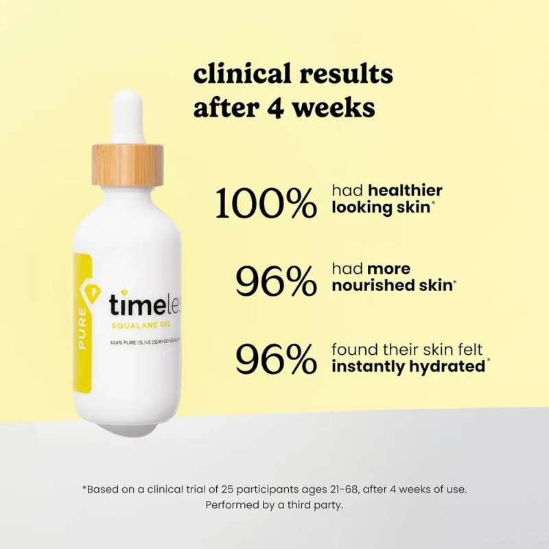 Aceite Escualano 100 Puro Timeless Hidratante Facial 60ml