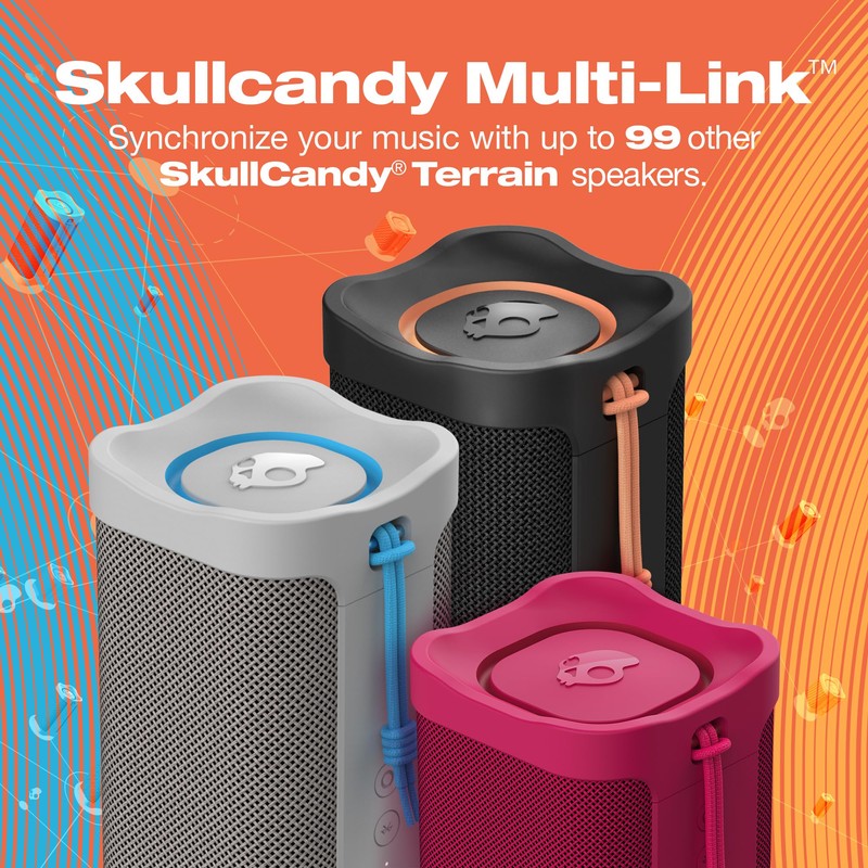 Skullcandy Terrain Mini Wireless Bluetooth Speaker - IPX7 Waterproof Portable