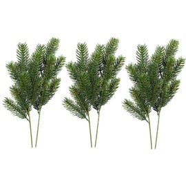 6er Set künstliche Tannenzweige – naturgetreu & flexibel einsetzbar – ca. 30 cm lang – Weihnachtsdeko für Tisch, Fensterbank & Adventsgestecke