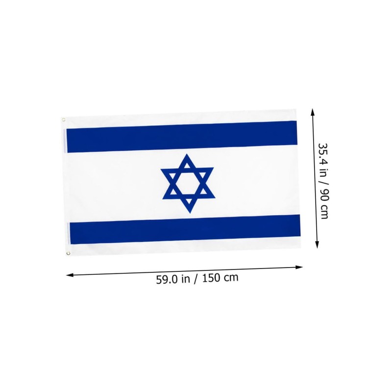 SUPVOX Medium Israel Flag Stand Decorative National Flag Yard Garden