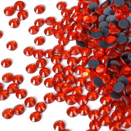 YHMQ DU 1440 Pcs Rhinestones, Hotfix Glitter Stones, Orange, SS6, Mini, 2 mm, for Crafts (SS6, Orange)