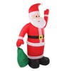 Inflatable Santa Decoration Built in LED Light Waterproof Inflatable Bag