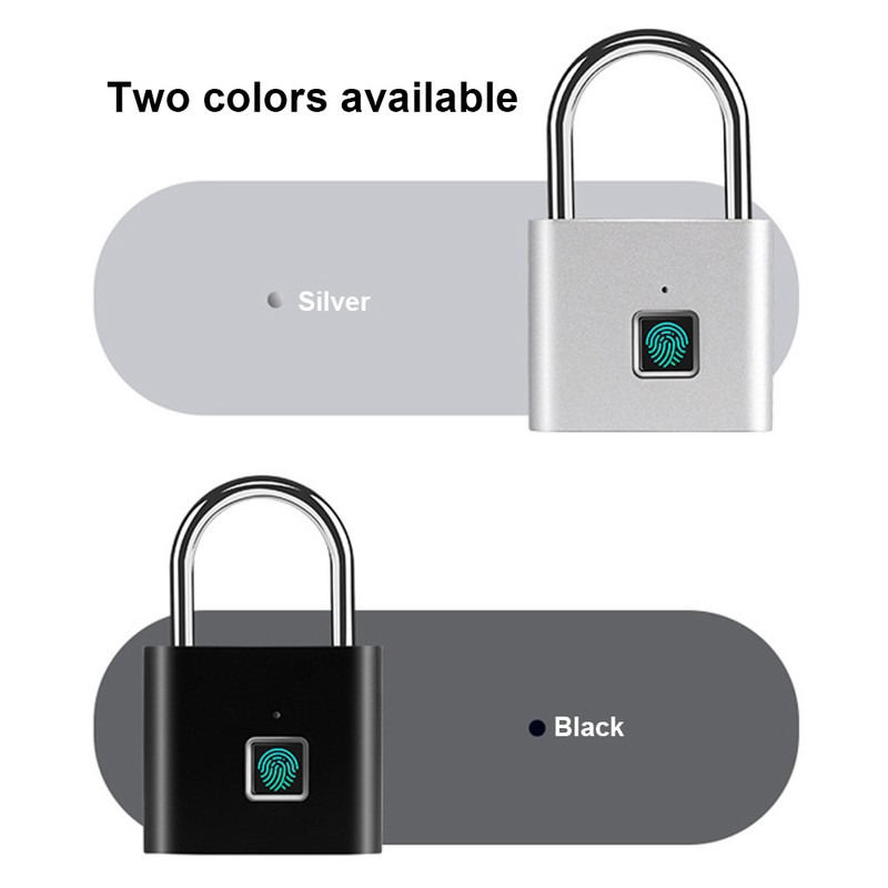 Fingerprint Padlock with USB Charging Ultra-Light Intelligent Safety Electronic Lock