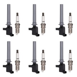 Set of 6 Ignition Coil Pack Spark Plugs for 3.0L 2001 2002 2003 2004 2005 2006 2007 2008 Ford Escape Freestyles Taurus 500 Five Hundred Mazda Tribute Mercury Mariner Montego Sable DG500