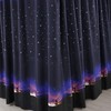 Mengersi Canopy Bed Curtains for Adults Galaxy Pattern Bed Drapes