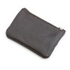 [NEXARY] Leather Coin Purse, 2 Pockets, with Key Ring -