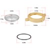 Hihitomorrow Lid, Lock Clamp and O-Ring Replacement Parts Kit Fit