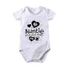 My Auntie Loves Me Letters Printed Infant Baby Clothes Unisex