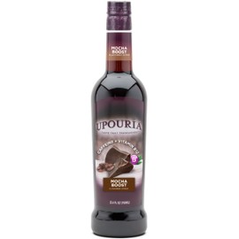 Upouria Mocha Boost Coffee Syrup Flavoring, 100% Vegan, Gluten-Free, Kosher, 750 mL Bottle - Coffee Syrup Pump Included