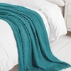 BOURINA Textured Solid Soft Sofa Throw Couch Cover Knitted Decorative