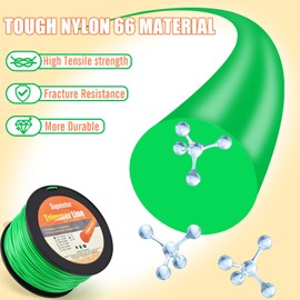 Supvintor 065 Trimmer Line, Weed Wacker String .065, Weed Eater String .065, String Trimmer Line .065 Inch-1730ft-3lb Commercial Grade Round .065 Trimmer Line Fits Most String Trimmers(Green)