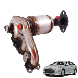 FUTAIHE Exhaust Manifold Catalytic Converter for 2009-2015 Hyundai Sonata, 2009-2015 Kia Optima, 2009-2013 Kia Rondo Forte/Forte Koup 2.4L (EPA Compliant)